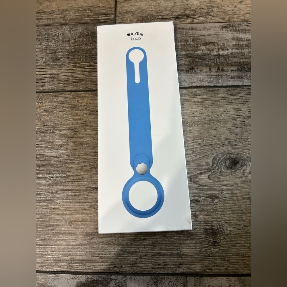 Apple AirTag Silicone Loop - Capri Blue colored